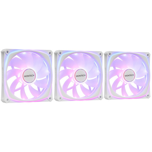 Купить Комплект реверсных вентиляторов Montech RX120 PRO [RX120 PRO 3 in 1 Pack (W)] белый в интернет-магазине DNS. Характеристики, цена Montech RX120 PRO | 5637661.