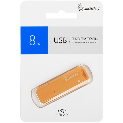 Купить Память USB Flash 8 ГБ Smartbuy Clue [SB8GBCLU-Y] в интернет-магазине DNS. Характеристики, цена Smartbuy Clue | 9055357.