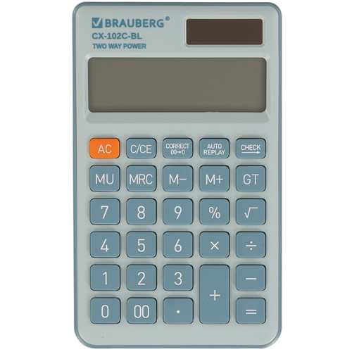 Купить Калькулятор Brauberg CX-102C-BL в интернет-магазине DNS. Характеристики, цена Brauberg CX-102C-BL | 9382542.