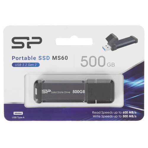 Купить 500 ГБ Внешний SSD Silicon Power MS60 [SP500GBUF3S60V1B] в интернет-магазине DNS. Характеристики, цена Silicon Power MS60 | 5441687.