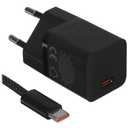 Купить Сетевое зарядное устройство Baseus GaN5 Fast Charger (mini) 1C 30W черный в интернет-магазине DNS. Характеристики, цена Baseus GaN5 Fast Charger (mini) 1C 30W | 5636131.