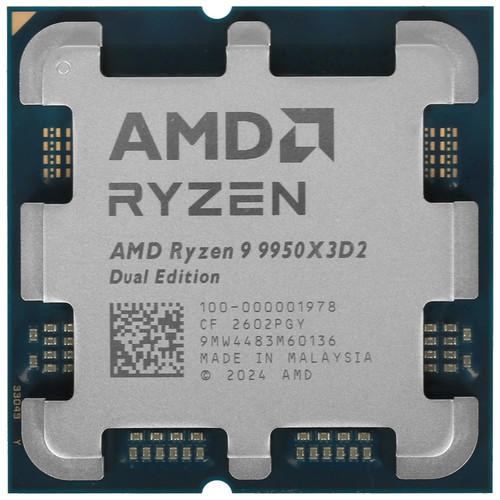 Купить Процессор AMD Ryzen 9 9950X3D2 OEM в интернет-магазине DNS. Характеристики, цена AMD Ryzen 9 9950X3D2 | 9360062.