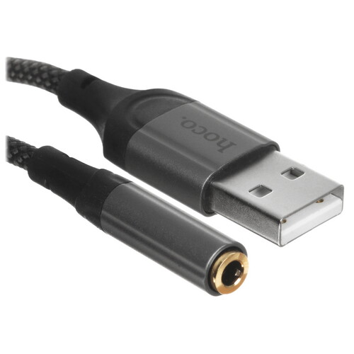 Купить Кабель   Hoco USB Type-A - jack 3.5 мм черный в интернет-магазине DNS. Характеристики, цена  | 5474911.