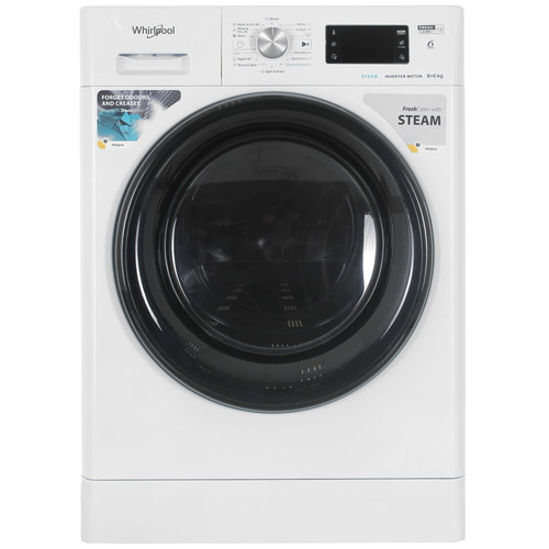 Купить Стиральная машина Whirlpool FFWDB 864349 BV PL белый в интернет-магазине DNS. Характеристики, цена Whirlpool FFWDB 864349 BV PL | 9299162.