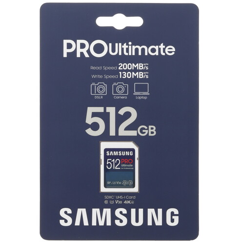 Купить Карта памяти Samsung PRO Ultimate SDXC 512 ГБ [MB-SY512S/WW] в интернет-магазине DNS. Характеристики, цена  | 5465059.