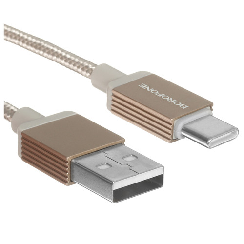 Купить Кабель Borofone USB Type-C - USB Type-A золотистый в интернет-магазине DNS. Характеристики, цена Borofone BX120 | 5635349.