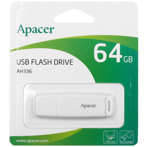 Купить Память USB Flash 64 ГБ Apacer AH336 [AP64GAH336W-1] в интернет-магазине DNS. Характеристики, цена Apacer AH336 | 4900858.