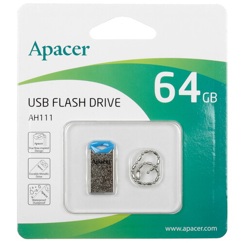 Купить Память USB Flash 64 ГБ Apacer AH111 [AP64GAH111U-1] в интернет-магазине DNS. Характеристики, цена Apacer AH111 | 4900841.