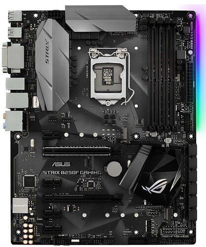 Купить Плата ASUS LGA1151 B250 STRIX B250F GAMING 4xDDR4 2xPCI-Ex16 DP/HDMI/DVI SATA3 2xM2 USB3.1 Type-C ATX в интернет-магазине DNS. Характеристики, цена  | 1100263.