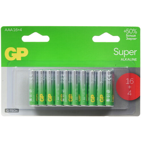 Купить Батарейка GP Super Alkaline AAA (LR03/FR03) в интернет-магазине DNS. Характеристики, цена GP Super Alkaline | 5626883.