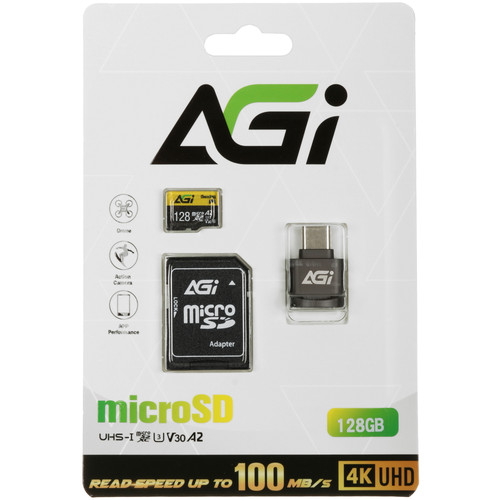 Купить Карта памяти AGI TF138 microSDXC 128 ГБ [AGI128G2DTF138] в интернет-магазине DNS. Характеристики, цена  | 5471006.