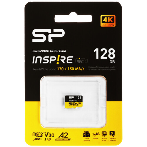 Купить Карта памяти Silicon Power Inspire microSDXC 128 ГБ [SP128GBSTXLA2V1NSP] в интернет-магазине DNS. Характеристики, цена  | 5640185.