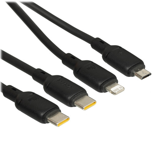 Купить Кабель Baseus Lightning 8-pin, micro USB-B, USB Type-C - USB Type-C черный 1.5 м в интернет-магазине DNS. Характеристики, цена Baseus Silky | 5627780.