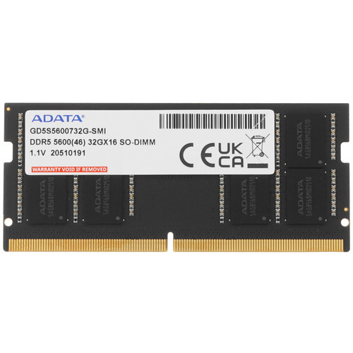 Купить Оперативная память SODIMM ADATA Gold [GD5S5600732G-SMI] 32 ГБ в интернет-магазине DNS. Характеристики, цена ADATA Gold | 5618386.