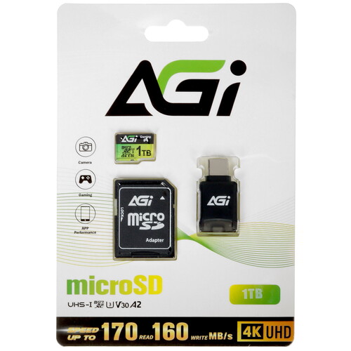 Купить Карта памяти AGI TF138 microSDXC 1024 ГБ [AGI1T0G2CTF138] в интернет-магазине DNS. Характеристики, цена  | 5471013.