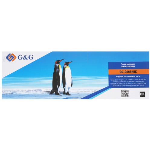 Купить Картридж лазерный G&G GG-C055HBK черный в интернет-магазине DNS. Характеристики, цена G&G GG-C055HBK | 9065576.
