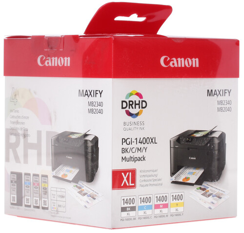 Купить Набор картриджей Canon PGI-1400XL C/M/Y/BK голубой, желтый ...