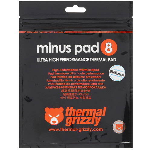Купить Термопрокладка  Thermal Grizzly Minus Pad 8 [TG-MP8-120-20-30-1R] в интернет-магазине DNS. Характеристики, цена Thermal Grizzly Minus Pad 8 | 1604639.