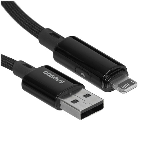 Купить Кабель Baseus Lightning 8-pin - USB Type-A черный в интернет-магазине DNS. Характеристики, цена Baseus Lit Button-Control | 5627688.