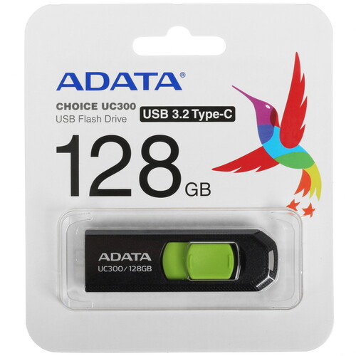Купить Память OTG USB Flash 128 ГБ ADATA UC300 [ACHO-UC300-128G-RBK/GN] в интернет-магазине DNS. Характеристики, цена ADATA UC300 | 5408525.