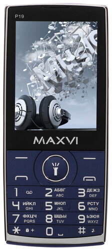 Купить Сотовый телефон Maxvi P19 голубой/серебристый в интернет-магазине DNS. Характеристики, цена Maxvi P19 | 9920318.