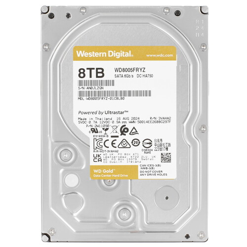 Купить 8 ТБ Жесткий диск WD Gold [WD8005FRYZ] в интернет-магазине DNS. Характеристики, цена WD Gold | 5600143.