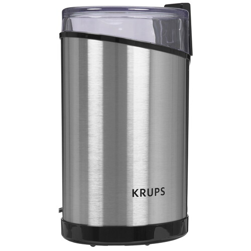 Купить Кофемолка электрическая Krups GX204D10 серебристый в интернет-магазине DNS. Характеристики, цена Krups GX204D10 | 9904815.