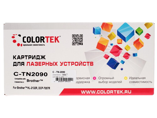 Купить Картридж лазерный Colortek TN-2090 черный в интернет-магазине DNS. Характеристики, цена Colortek TN-2090 | 1076241.