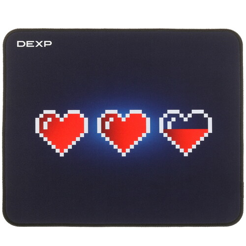 Купить Коврик DEXP OM-M Hearts (M) черный в интернет-магазине DNS. Характеристики, цена DEXP OM-M Hearts | 5088993.