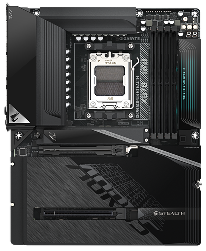 Купить Материнская плата GIGABYTE X870 AORUS STEALTH в интернет-магазине DNS. Характеристики, цена GIGABYTE X870 AORUS STEALTH | 5660218.
