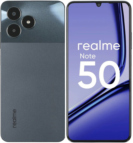 Купить 6.74" Смартфон realme Note 50 64 ГБ черный в интернет-магазине DNS. Характеристики, цена realme Note 50 | 5445213.