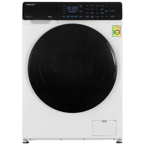 Купить Стиральная машина HIBERG i-DDQ9-712 W белый в интернет-магазине DNS. Характеристики, цена HIBERG i-DDQ9-712 W | 9975380.