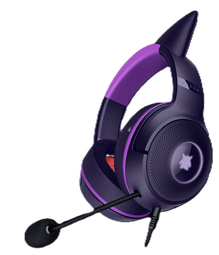 Купить Проводные наушники Razer Kraken Kitty V2 Kuromi Edition  черный 2023 в интернет-магазине DNS. Характеристики, цена Razer Kraken Kitty V2 Kuromi Edition | 5907163.