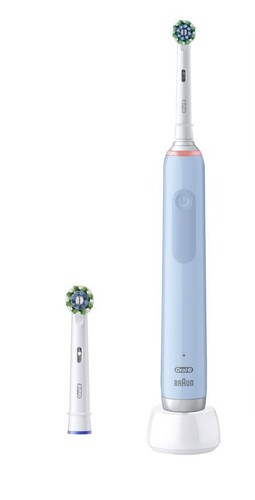 Купить Электрическая зубная щетка Braun Oral-B Pro 3/D505.513.3 голубой в интернет-магазине DNS. Характеристики, цена Braun Oral-B Pro 3/D505.513.3 | 9159580.