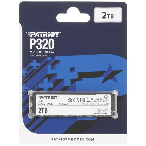 Купить 2000 ГБ M.2 NVMe накопитель Patriot P320 [P320P2TBM28] в интернет-магазине DNS. Характеристики, цена Patriot P320 | 5498186.