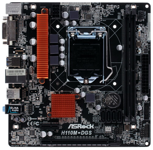 Купить Материнская плата ASRock H110M-DGS в интернет-магазине DNS. Характеристики, цена ASRock H110M-DGS | 1051941.