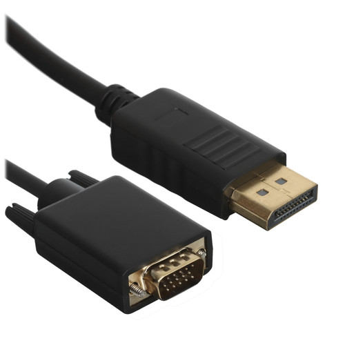 Купить Кабель однонаправленный VCOM DisplayPort - VGA, 1.8 м в интернет-магазине DNS. Характеристики, цена  | 5471574.