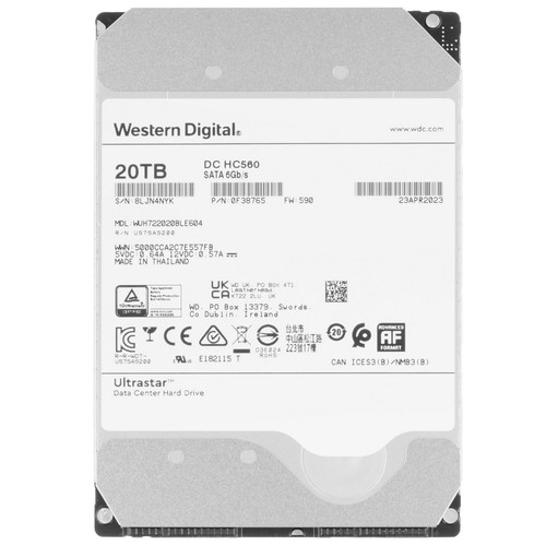 Купить 20 ТБ Жесткий диск WD Ultrastar DC HC560 [WUH722020BLE604] в интернет-магазине DNS. Характеристики, цена WD Ultrastar DC HC560 | 5439604.