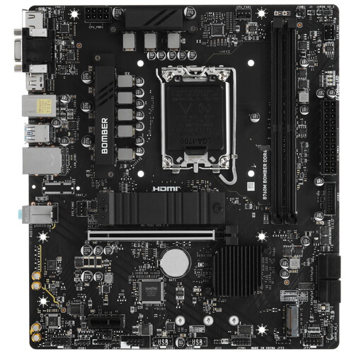 Купить Материнская плата MSI B760M BOMBER DDR4 в интернет-магазине DNS. Характеристики, цена MSI B760M BOMBER DDR4 | 5462222.