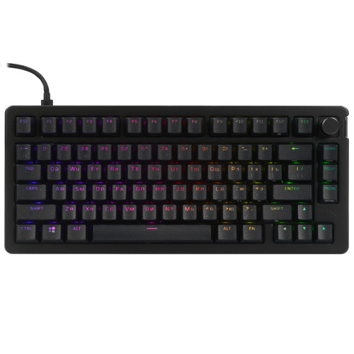 Купить Клавиатура  проводная HyperX Alloy Rise 75 цвет черный в интернет-магазине DNS. Характеристики, цена HyperX Alloy Rise 75 | 9323884.
