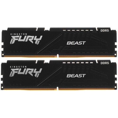 Купить Оперативная память Kingston FURY Beast Black [KF556C40BBK2-16] 16 ГБ в интернет-магазине DNS. Характеристики, цена Kingston FURY Beast Black | 5053667.