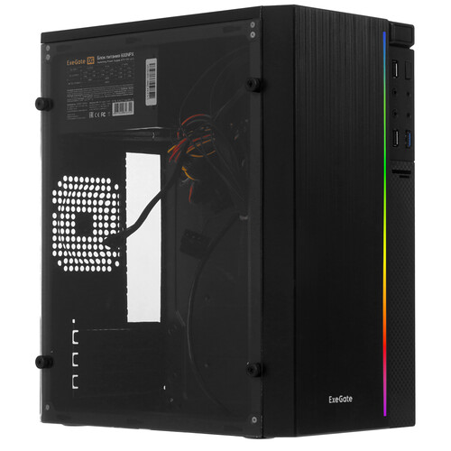 Купить Корпус ExeGate mEVO-9301-NPX600 [EX283752RUS] черный в интернет-магазине DNS. Характеристики, цена ExeGate mEVO-9301-NPX600 | 8188071.