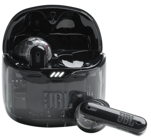 Купить Наушники TWS JBL Tune FLEX Ghost  черный 2023 в интернет-магазине DNS. Характеристики, цена JBL Tune FLEX Ghost | 9080321.