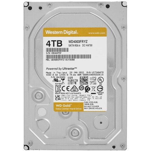 Купить 4 ТБ Жесткий диск WD Gold [WD4003FRYZ] в интернет-магазине DNS. Характеристики, цена WD Gold | 5054211.