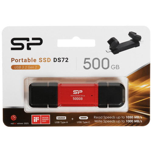 Купить 500 ГБ Внешний SSD Silicon Power DS72 [SP500GBUC3S72V1R] в интернет-магазине DNS. Характеристики, цена Silicon Power DS72 | 5647044.