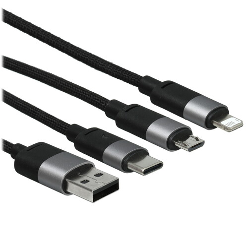 Купить Кабель Baseus Lightning 8-pin, micro USB-B, USB Type-C - USB Type-A черный 1.2 м в интернет-магазине DNS. Характеристики, цена Baseus StarSpeed | 9167066.