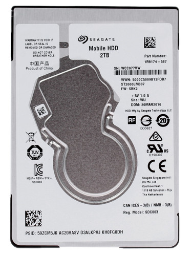 Купить 2 ТБ Жесткий диск Seagate Mobile [ST2000LM007] в интернет-магазине DNS. Характеристики, цена Seagate Mobile | 7967637.