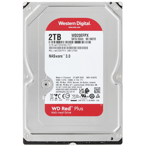 Купить 2 ТБ Жесткий диск WD Red Plus [WD20EFPX] в интернет-магазине DNS. Характеристики, цена WD Red Plus | 5434332.