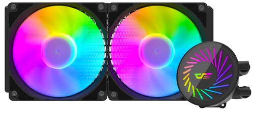 Купить Система охлаждения DarkFlash Radiant DCS 240 черная в интернет-магазине DNS. Характеристики, цена DarkFlash Radiant DCS 240 | 5435800.