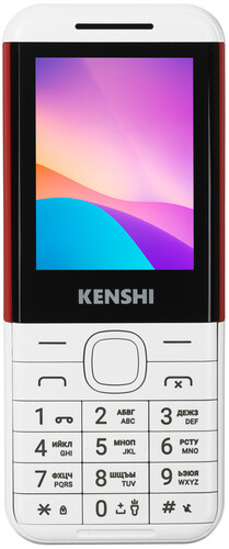 Купить Сотовый телефон KENSHI M244 белый/красный в интернет-магазине DNS. Характеристики, цена KENSHI M244 | 9046770.